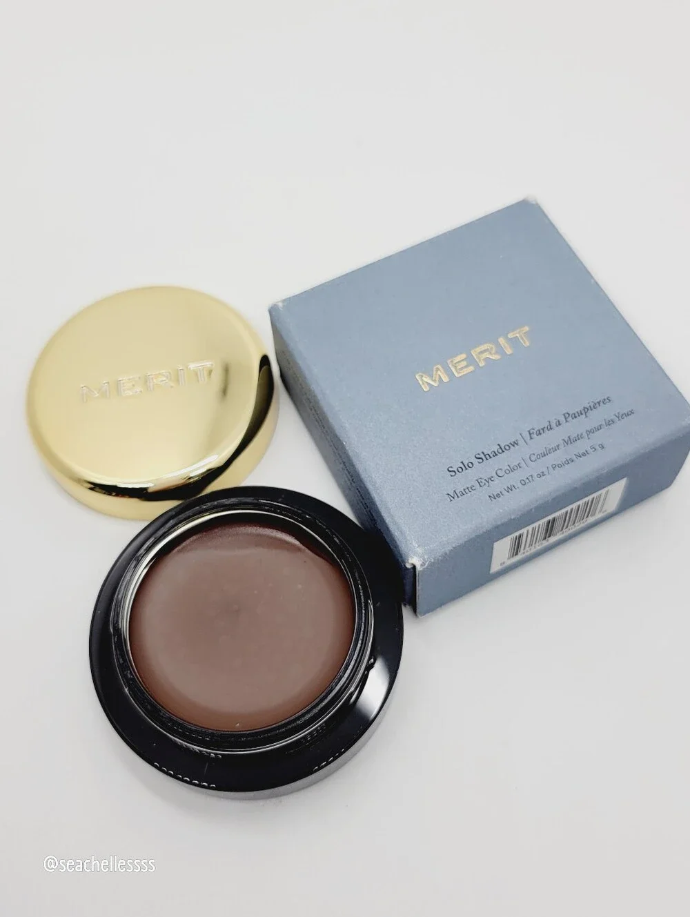 Brun Merit Solo Shadow Matte Cream Eyeshadow Deep Brown Brand New In Box